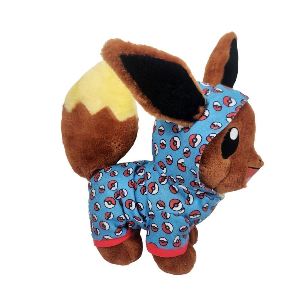 LIKE NEW- Build-A-Bear Pokemon Eevee 16" Plush With Pokeball Pajamas